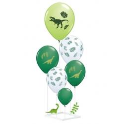 Balony urodziny dekoracja dinozaur dino stelaż
